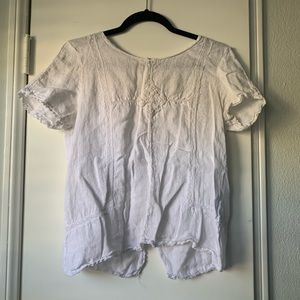 Zara linen top